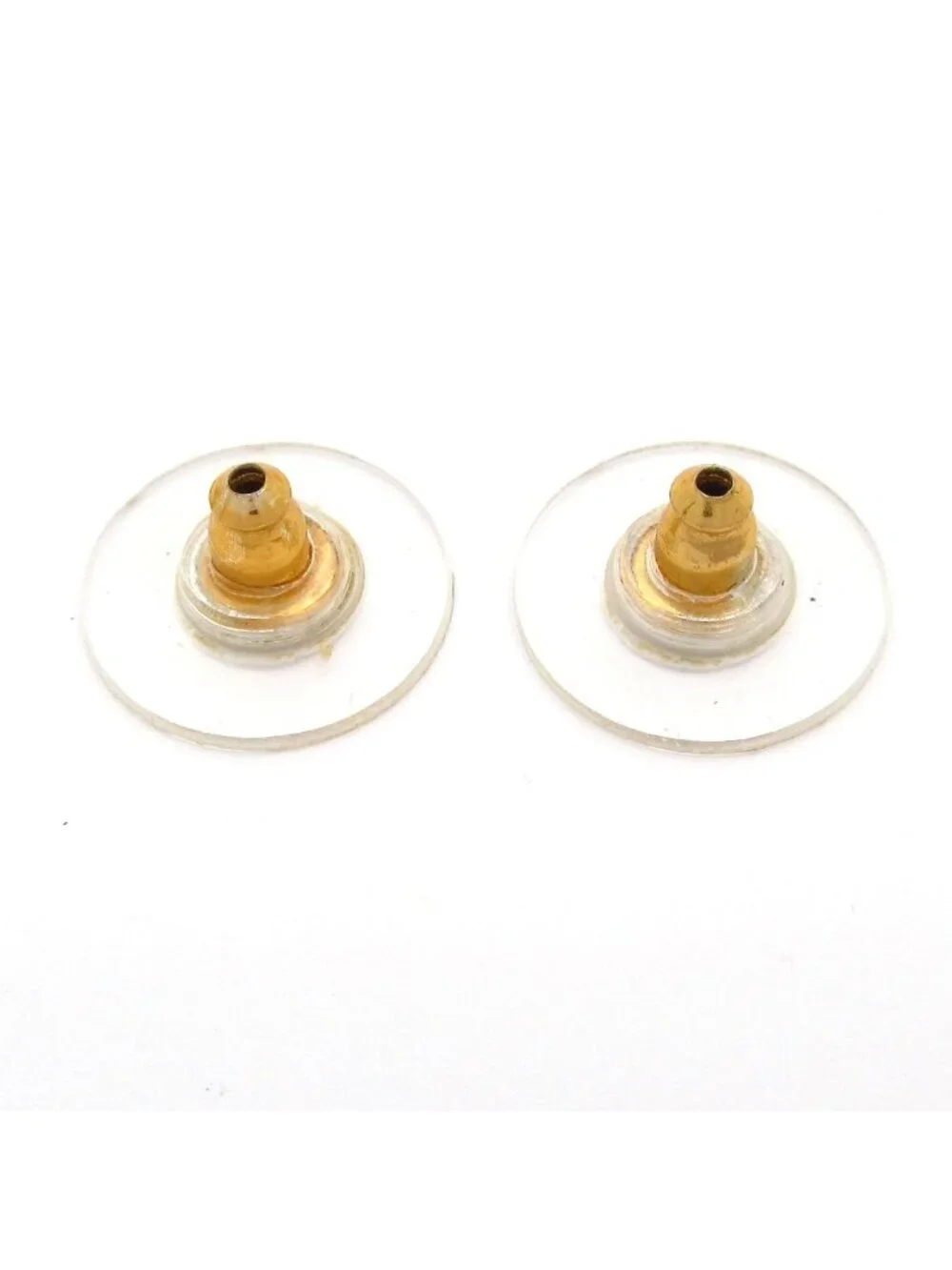 Chanel Earrings Gold Hoop CC Logo